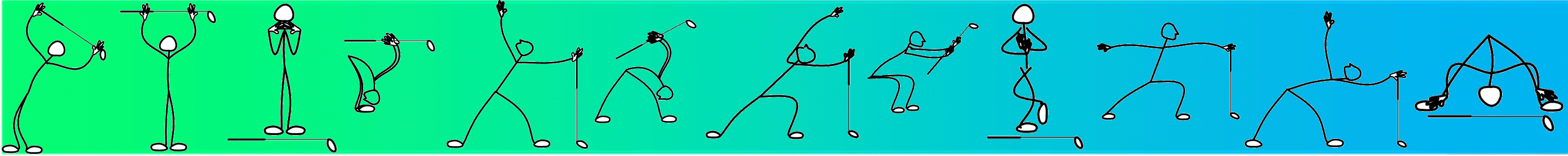 Stickmen border top