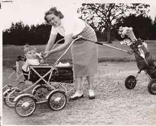 Pic of Jim as a baby on the golf course